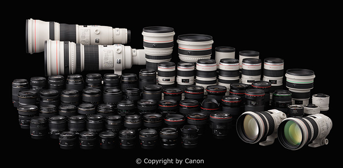 Canon EF-Lens-Collection (c) copyright by Canon